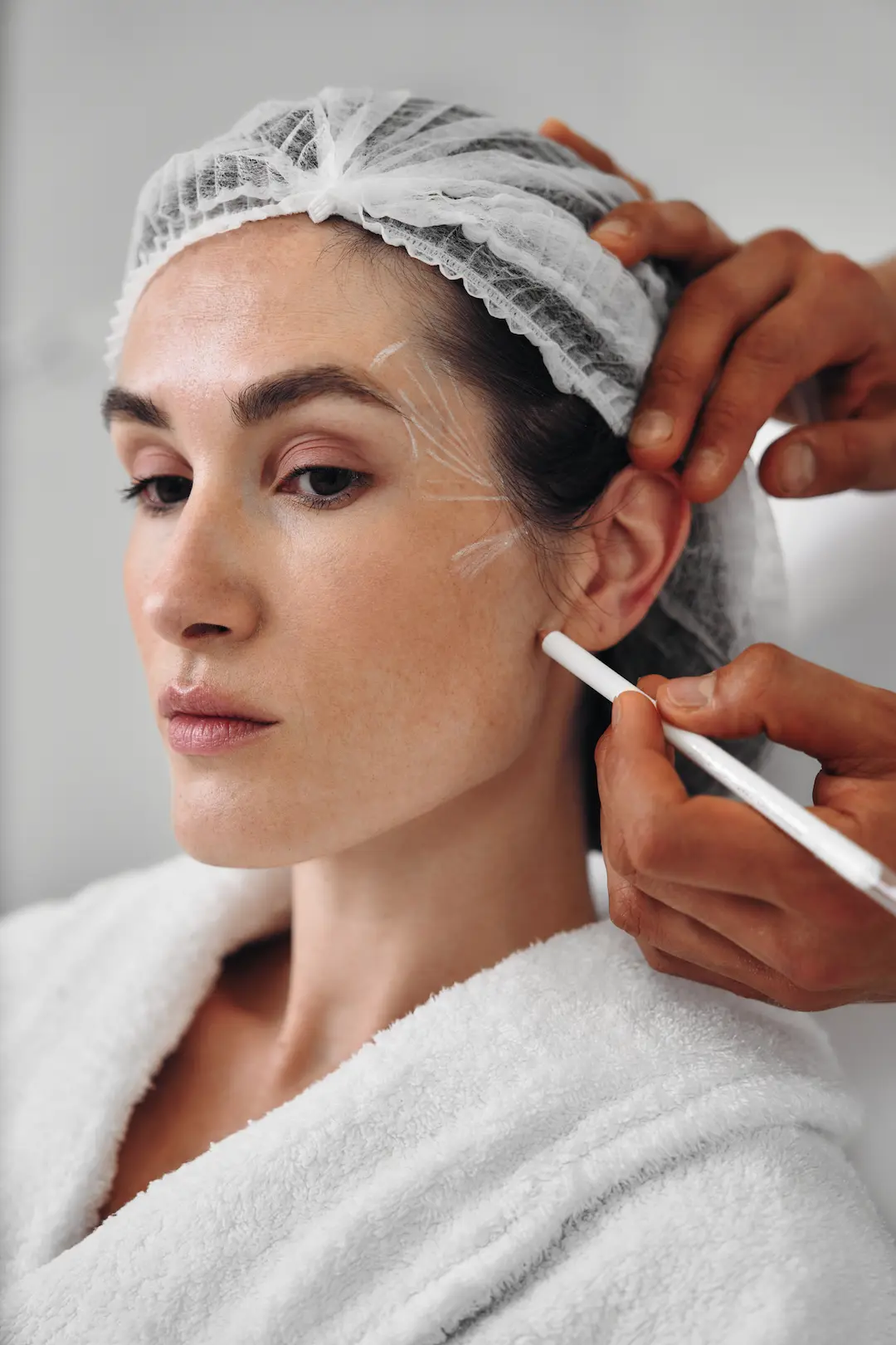 contour plastic facial skin woman receives skin healing high quality photo 1