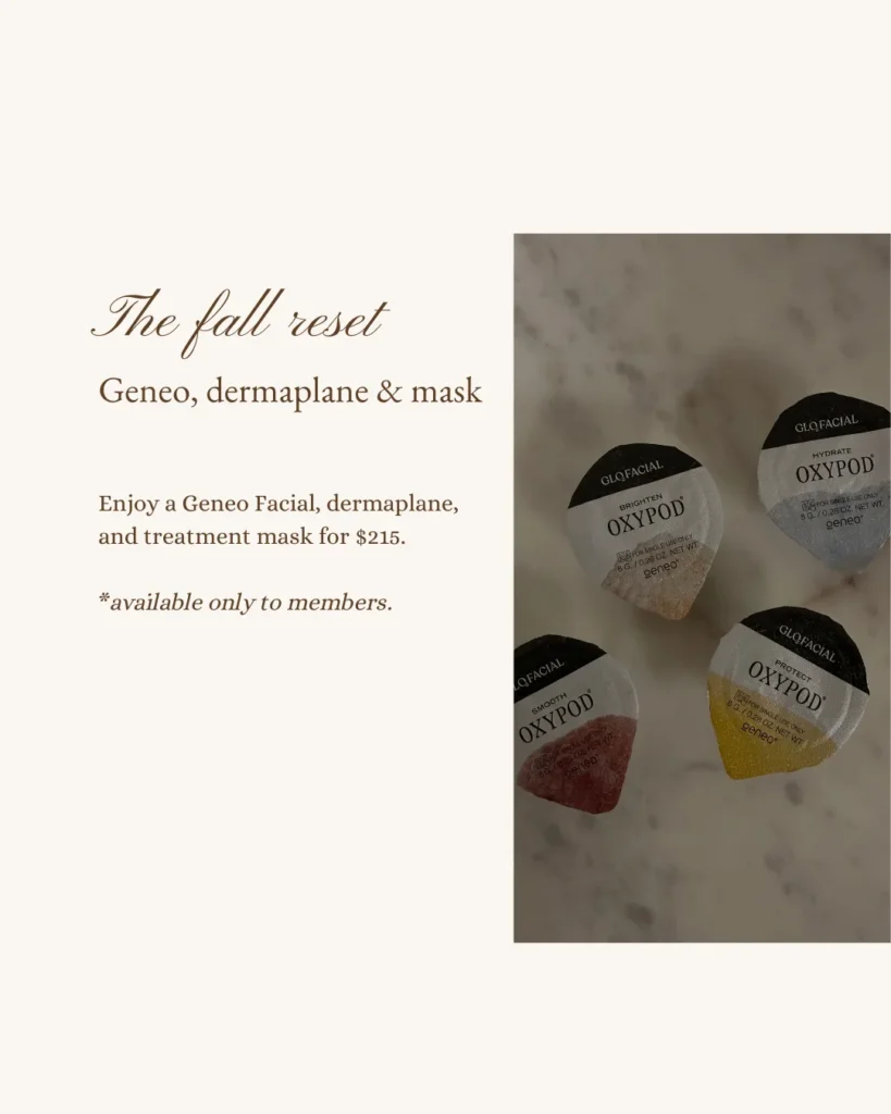 fall reset geneo facial special